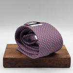 Cruciani &amp; Bella
100% Printed Silk&nbsp;
Tipped
Beige, Red, Light Blue and White Motif Tie
Handmade in Italy
8,5 cm x 148 cm
New Old Stock