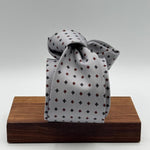 Cruciani &amp; Bella
100% Printed Silk&nbsp;
Tipped
Grey, Red and Blue Motif Tie
Handmade in Italy
8 cm x 148 cm
New Old Stock