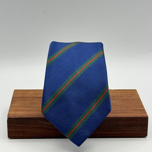 Cruciani &amp; Bella
100% Silk
Tipped
Light Blue, Green and Red Stripes Tie
Handmade in Italy
8 cm x 148 cm
New Old Stock
