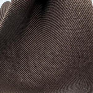 Cruciani &amp; Bella

100% Silk&nbsp;
Tipped
Brown Plain Tie
Handmade in Italy
9 cm x 148 cm
New Old Stock