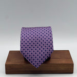 Cruciani &amp; Bella
100% Printed Silk&nbsp;
Tipped
Pink, Blue, Light Blue and Red Motif Tie
Handmade in Italy
8,5 cm x 148 cm
New Old Stock