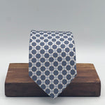 Cruciani &amp; Bella
100% Printed Silk&nbsp;
Tipped
White, Light Blue and Brown Motif Tie
Handmade in Italy
8,5 cm x 148 cm
New Old Stock