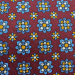 Cruciani &amp; Bella
100% Printed Silk&nbsp;
Tipped
Red Wine, Light Blue, White and Light Brown Motif Tie
Handmade in Italy
8,5 cm x 148 cm
New Old Stock