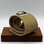 Cruciani &amp; Bella
100% Printed Silk&nbsp;
Tipped
Yellow, Light Blue and Rust Motif Tie
Handmade in Italy
8 cm x 148 cm
New Old Stock