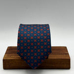 Cruciani &amp; Bella
100% Printed Silk&nbsp;
Tipped
Blue, Green and Light Blue&nbsp; Motif Tie
Handmade in Italy
8 cm x 148 cm
New Old Stock