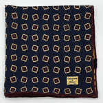 Cruciani &amp; Bella
Hand-rolled&nbsp;&nbsp;
100%&nbsp; Madder Silk Double
Blue, Red Wine, Yellow and Light Blue

Balloon Motif Pocket Square
Made in Italy
33 cm X 33 cm