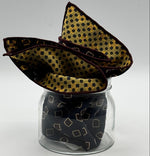 Cruciani &amp; Bella
Hand-rolled&nbsp;&nbsp;
100%&nbsp; Madder Silk Double
Blue, Red Wine, Yellow and Light Blue

Balloon Motif Pocket Square
Made in Italy
33 cm X 33 cm