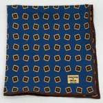 Cruciani &amp; Bella
Hand-rolled&nbsp;&nbsp;
100%&nbsp; Madder Silk Double
Light Blue, Yellow, Light Blue and Beige

Balloon Motif Pocket Square
Made in Italy
33 cm X 33 cm