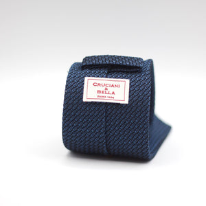 Cruciani & Bella - Silk Garza grossa Unlined - Indigo Blue Tie