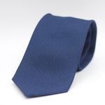 Cruciani & Bella 100% Silk Grenadine garza fina  Tipped Hand rolled blades Indigo Blue tie Handmade in Italy 8 cm x 150 cm