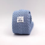 Cruciani & Bella 100% Knitted Silk Light blue knitted tie Handmade in Italy 6 cm x 145 cm