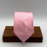 N.O.S. Cruciani & Bella - Silk - Pink Plain Unlined Tie 