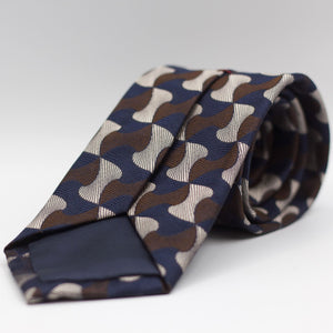 Navy, Brown and Beige Tie