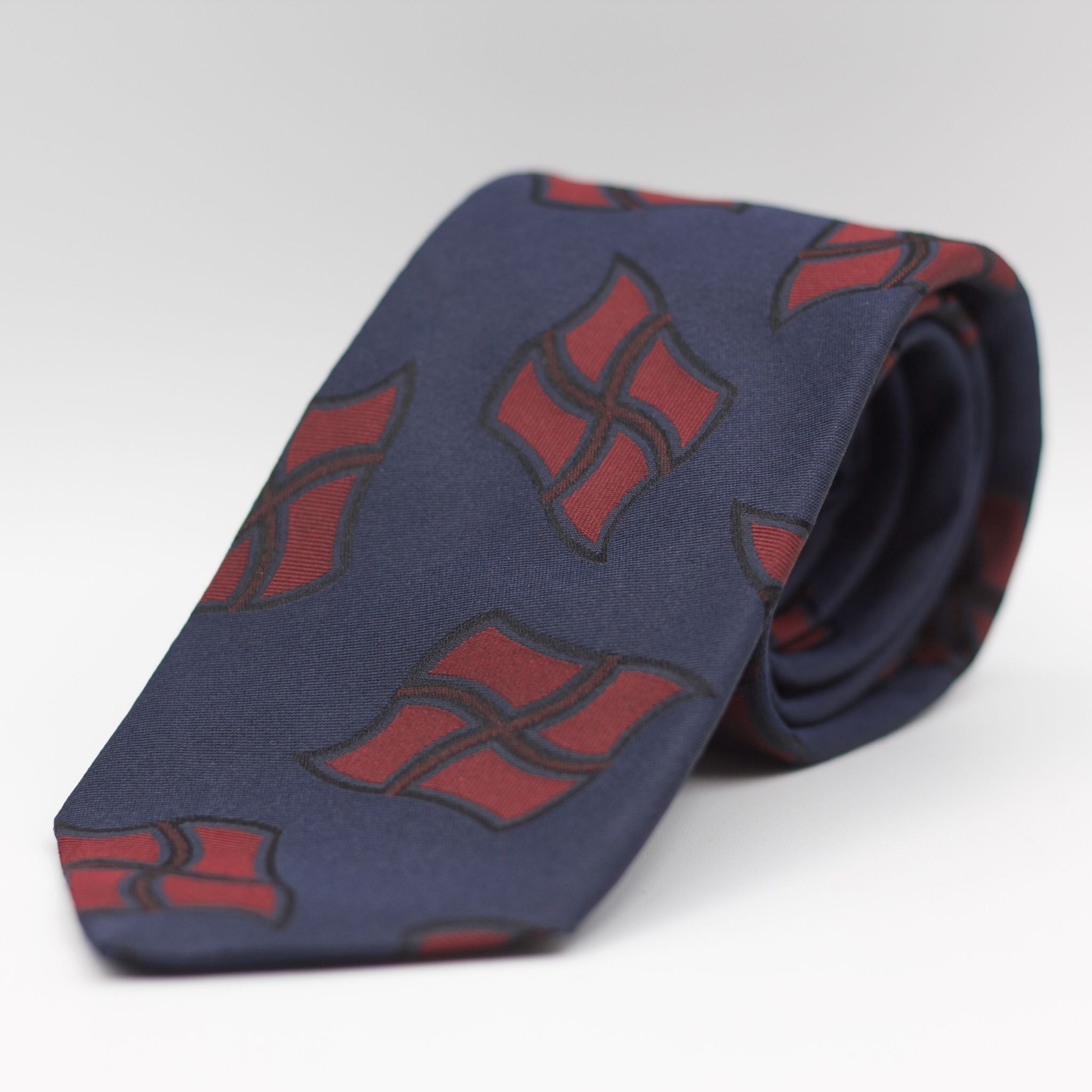 Navy, Red Motifs Tie