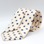 Cruciani & Bella - Silk - Off White, Blue and Indigo Tie