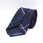 Cruciani & Bella 100% Italian Woven Wool Tartan Unlined Hand rolled blades Patriot  Modern Tartan Tie Handmade in Italy 8 cm x 150 cm