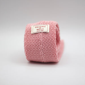 Cruciani & Bella - Knitted Silk - Pink Solid Tie