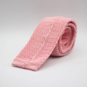Cruciani & Bella - Knitted Silk - Pink Solid Tie