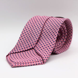 Holliday & Brown - Printed Silk - Pink, Blue and White Tie