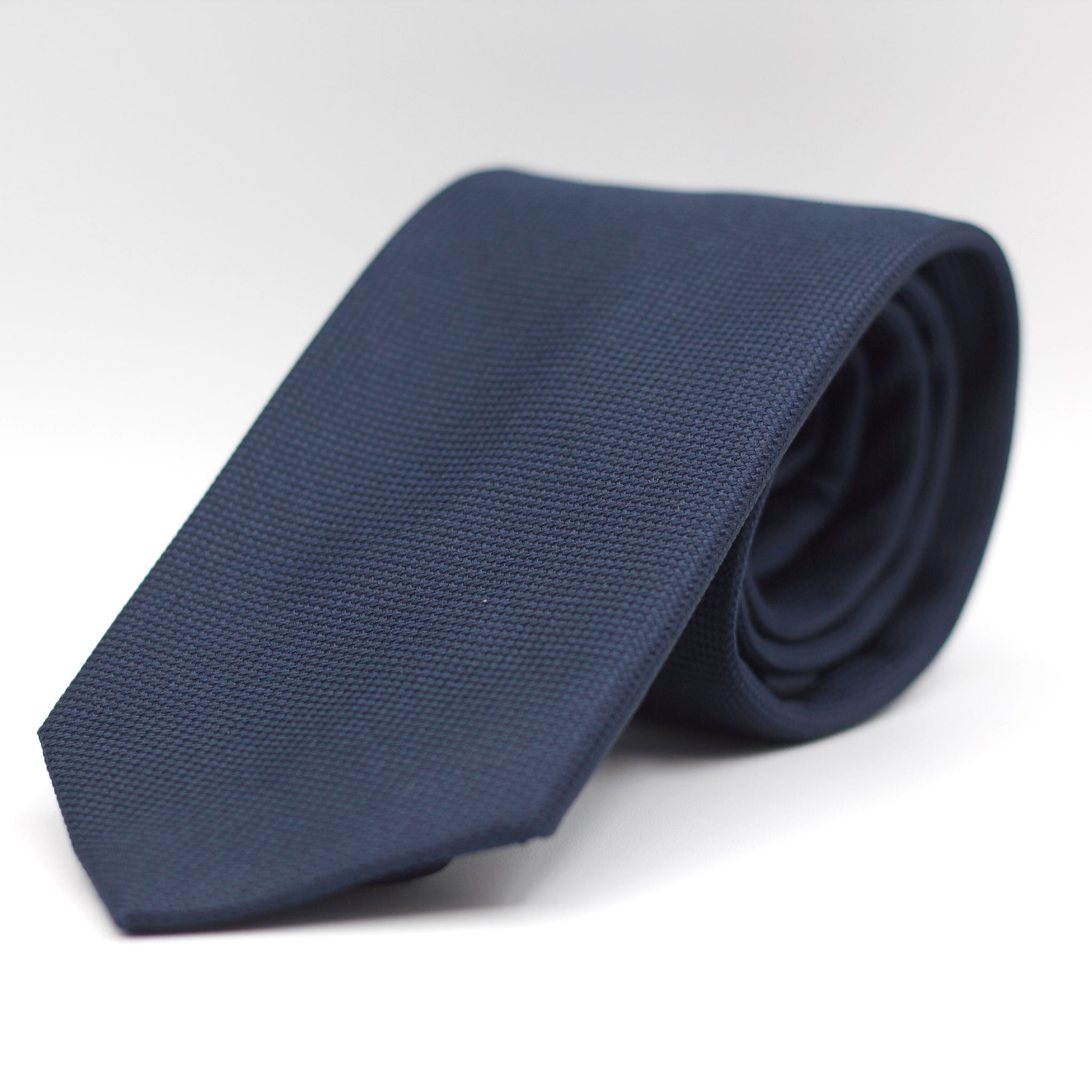 Plain Navy Tie, Italian Flag Embroidery