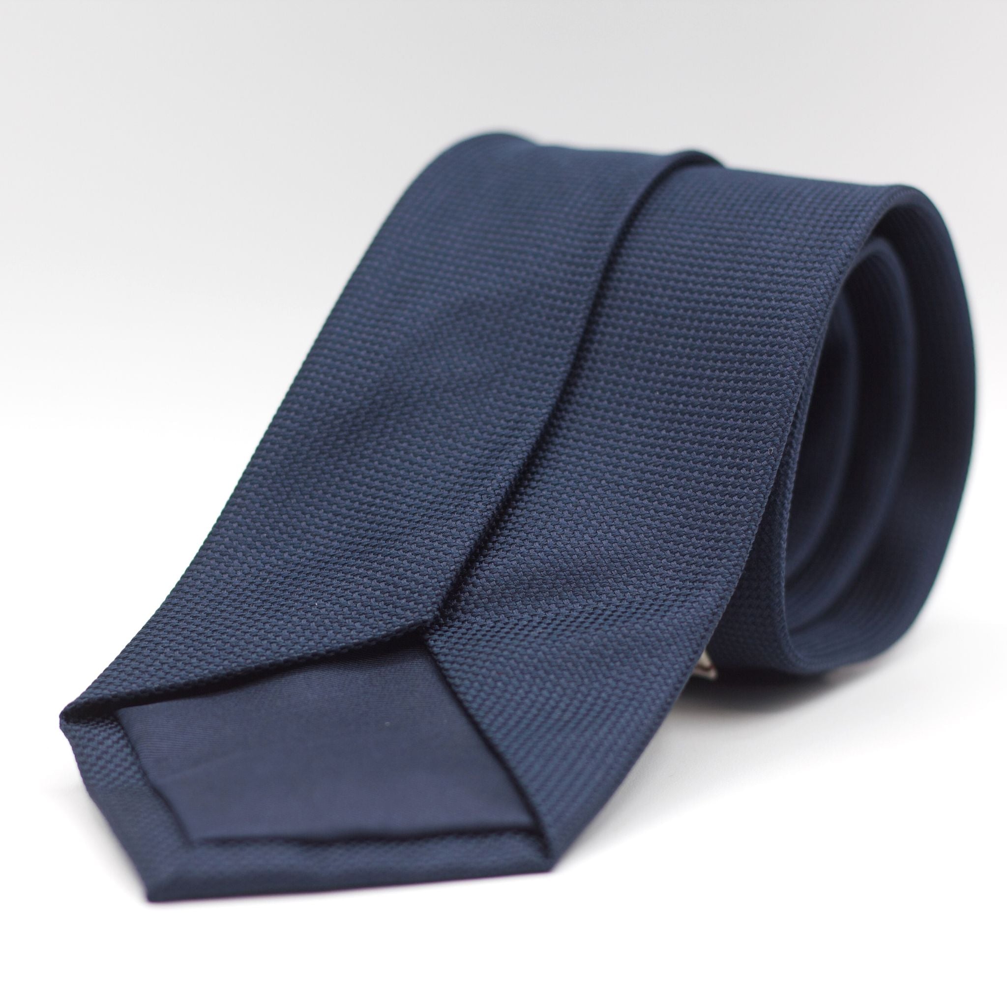 Plain Navy Tie, Italian Flag Embroidery