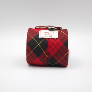 Red, Black and Yellow Tartan Tie