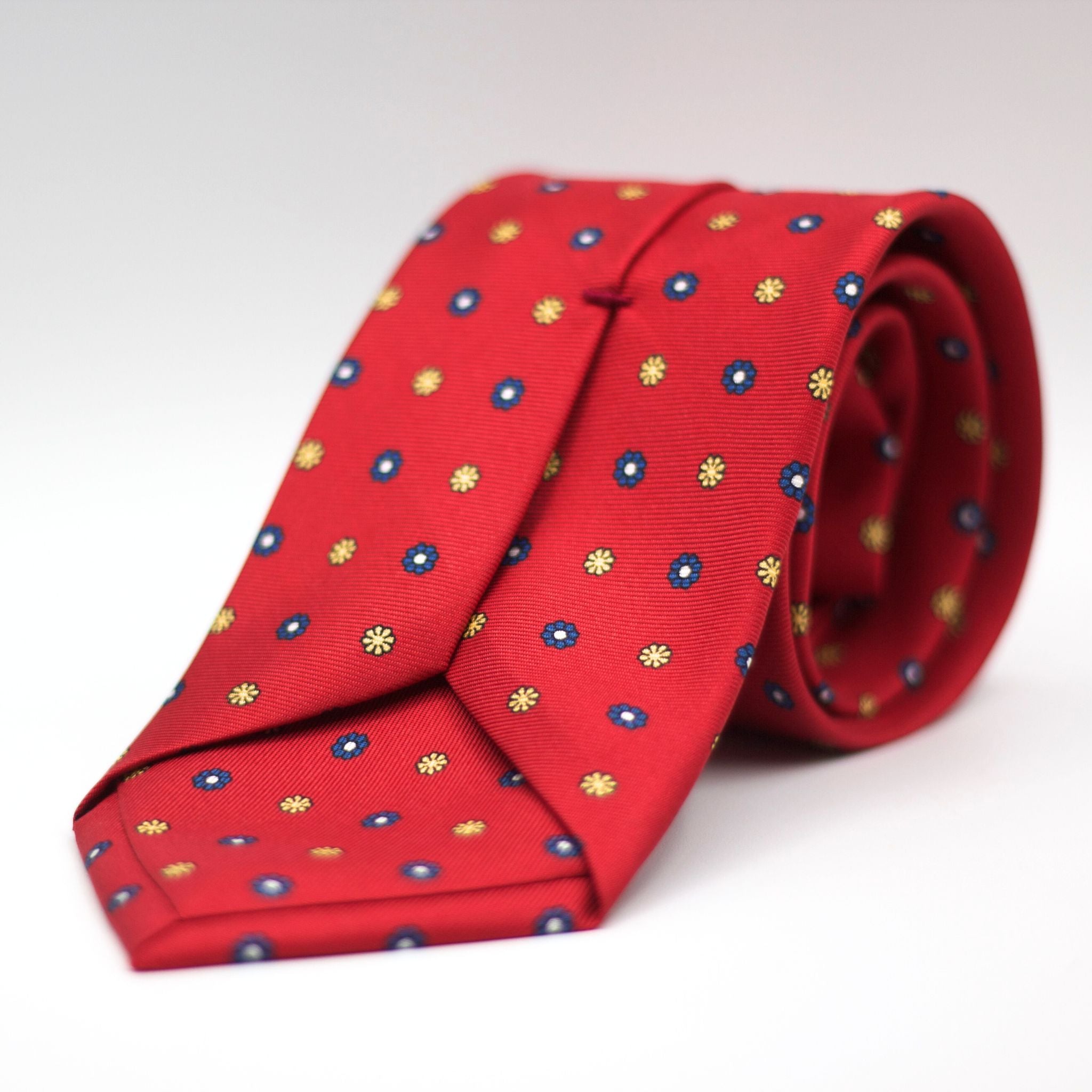 Cruciani & Bella - Silk - Red, Blue, and Yellow Tie