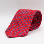 Holliday & Brown - Printed Silk - Red, Blue and Baby Blue Daisies Tie