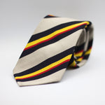 Cruciani & Bella - Woven Silk  - "Royal Scots Greys" Unlined Regimental Tie