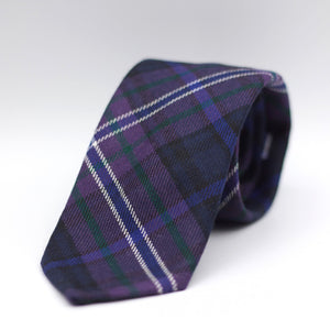 Cruciani & Bella 100% Italian Woven Wool Tartan Unlined Hand rolled blades Scotland Forever Modern Tartan Tie Handmade in Italy 8 cm x 150 cm