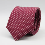 Cruciani &amp; Bella
100% Silk
Printed
Self-Tipped
Burgundy, White Pin Dots Tie
Handmade in Rome, Italy.
8 cm x 150 cm
#7802
