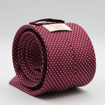 Cruciani &amp; Bella
100% Silk
Printed
Self-Tipped
Burgundy, White Pin Dots Tie
Handmade in Rome, Italy.
8 cm x 150 cm
#7802
