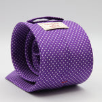 Cruciani &amp; Bella
100% Printed Silk

Self-Tipped
Purple, White Pindots Tie
Handmade in Rome, Italy.

8 cm x 150 cm
#8853