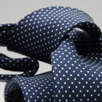 Cruciani &amp; Bella
100% Silk
Printed
Self-Tipped
Blue and White Pin Dots Tie
Handmade in Rome, Italy.
8 cm x 150 cm
#9302