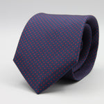Cruciani &amp; Bella
100% Silk
Printed
Self-Tipped
Blue and Red Pin Dots Tie
Handmade in Rome, Italy.
8 cm x 150 cm
#9303