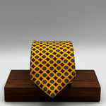 Cruciani &amp; Bella
100% Printed Silk&nbsp;
Tipped
Yellow, Red and Light Blue Motif Tie
Handmade in Italy
8 cm x 148 cm
New Old Stock