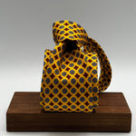 Cruciani &amp; Bella
100% Printed Silk&nbsp;
Tipped
Yellow, Red and Light Blue Motif Tie
Handmade in Italy
8 cm x 148 cm
New Old Stock