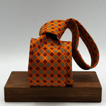 Cruciani &amp; Bella
100% Printed Silk&nbsp;
Tipped
Orange, Red and Yellow Motif Tie
Handmade in Italy
8 cm x 148 cm
New Old Stock