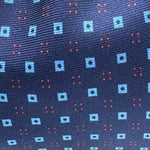 Cruciani &amp; Bella
100% Printed Silk&nbsp;
Tipped
Blue, Red and Light Blue Motif Tie
Handmade in Italy
8 cm x 148 cm
New Old Stock