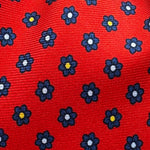 Cruciani &amp; Bella
100% Printed Silk&nbsp;
Tipped
Red, Blue, Light Blue and Yellow Motif Tie
Handmade in Italy
8 cm x 148 cm
New Old Stock