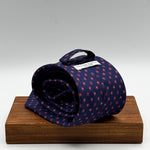 Cruciani &amp; Bella
100% Printed Silk&nbsp;
Tipped
Blue, Red and Light Blue Floral Motif Tie
Handmade in Italy
8 cm x 148 cm
New Old Stock