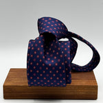 Cruciani &amp; Bella
100% Printed Silk&nbsp;
Tipped
Blue, Red and Light Blue Floral Motif Tie
Handmade in Italy
8 cm x 148 cm
New Old Stock