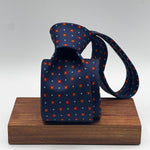 Cruciani &amp; Bella
100% Printed Silk&nbsp;
Tipped
Blue Red and White Motif Tie
Handmade in Italy
8 cm x 148 cm
New Old Stock