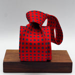 Cruciani &amp; Bella
100% Printed Silk&nbsp;
Tipped
Red, Blue, Light Blue and Yellow Motif Tie
Handmade in Italy
8 cm x 148 cm
New Old Stock