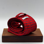 Cruciani &amp; Bella
100% Printed Silk&nbsp;
Tipped
Red, Blue, Light Blue and Yellow Motif Tie
Handmade in Italy
8 cm x 148 cm
New Old Stock