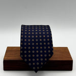 Cruciani &amp; Bella
100% Printed Silk&nbsp;
Tipped
Blue, Light Blue and Beige Floral Motif Tie
Handmade in Italy
8 cm x 148 cm
New Old Stock