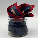Cruciani &amp; Bella
Hand-rolled&nbsp;&nbsp;
100% Silk
Blue and Red

Golf Motif Pocket Square
Made in Italy
33 cm X 33 cm
#10013