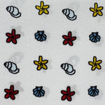 Cruciani &amp; Bella
Hand-rolled&nbsp;&nbsp;
100% Silk
White, Red, Yellow and Light Blue&nbsp;
Sea Motif Pocket Square
Made in Italy
33 cm X 33 cm
#10069