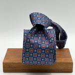 Cruciani &amp; Bella
100% Printed Silk&nbsp;
Tipped
Blue, Red, Yellow and Light Blue Motif Tie
Handmade in Italy
8,5 cm x 148 cm
New Old Stock
#10144