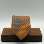 Cruciani &amp; Bella
100% Printed Silk&nbsp;
Tipped
Orange, White and Light Blue Motif Tie
Handmade in Italy
8 cm x 148 cm
New Old Stock
#9792